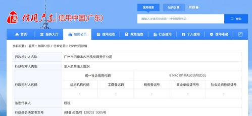 廣州市番禺區(qū)應(yīng)急管理局依法對(duì)廣州市四季豐農(nóng)產(chǎn)品有限責(zé)任公司作出行政處罰